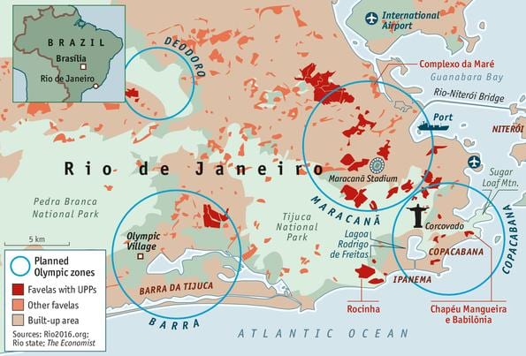 favelas di Rio de Janeiro peta