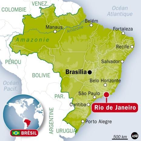 di mana Rio de Janeiro di brazil di peta dunia