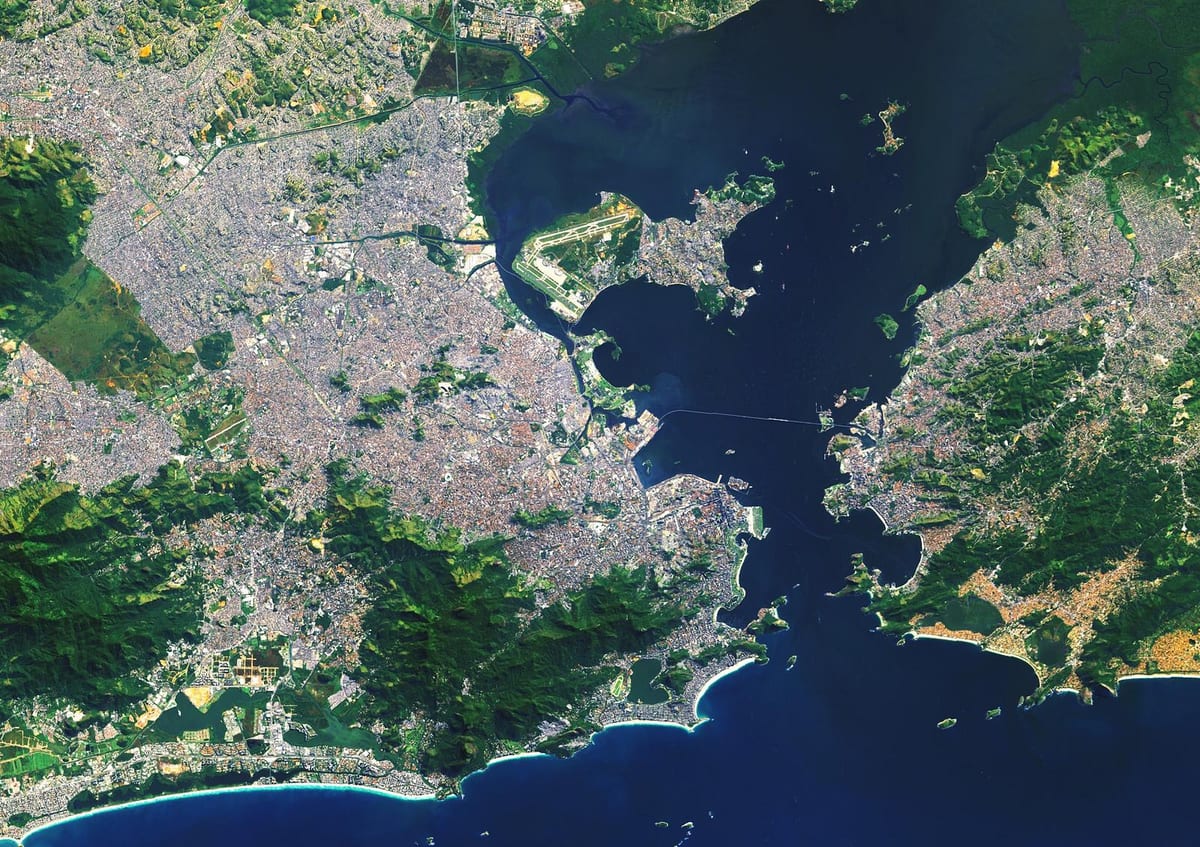 peta satelit Rio de Janeiro