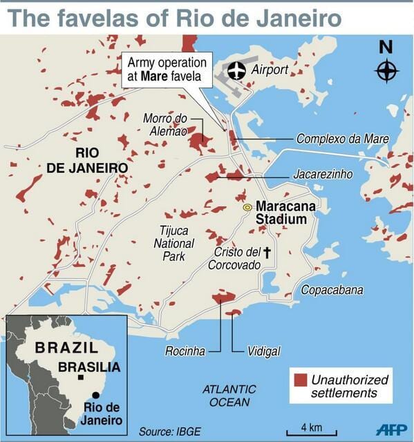 favela Rio de Janeiro peta