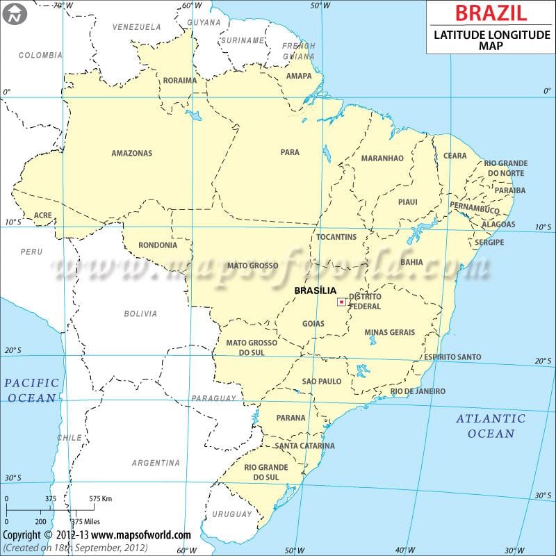 latitude peta Rio