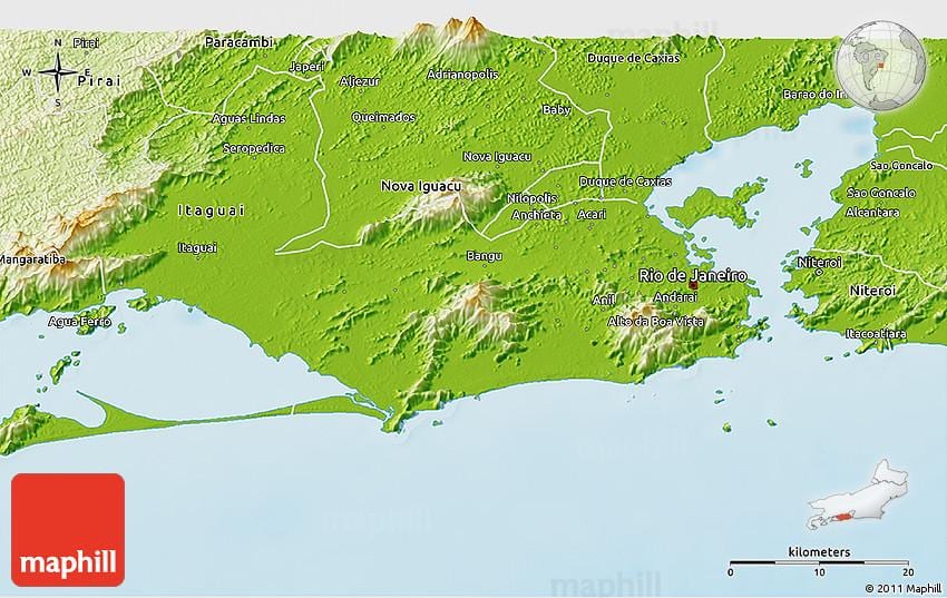 geographic peta Rio