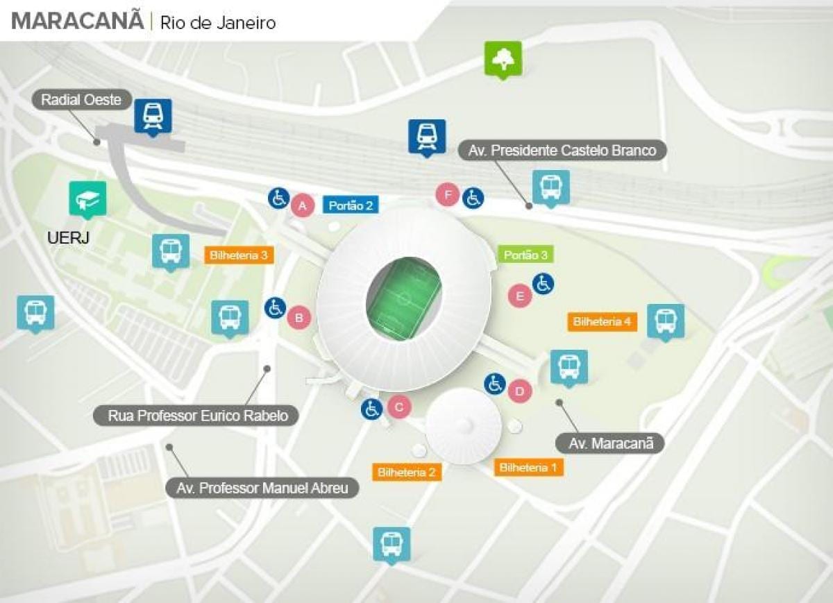 Rio de Janeiro stadium peta
