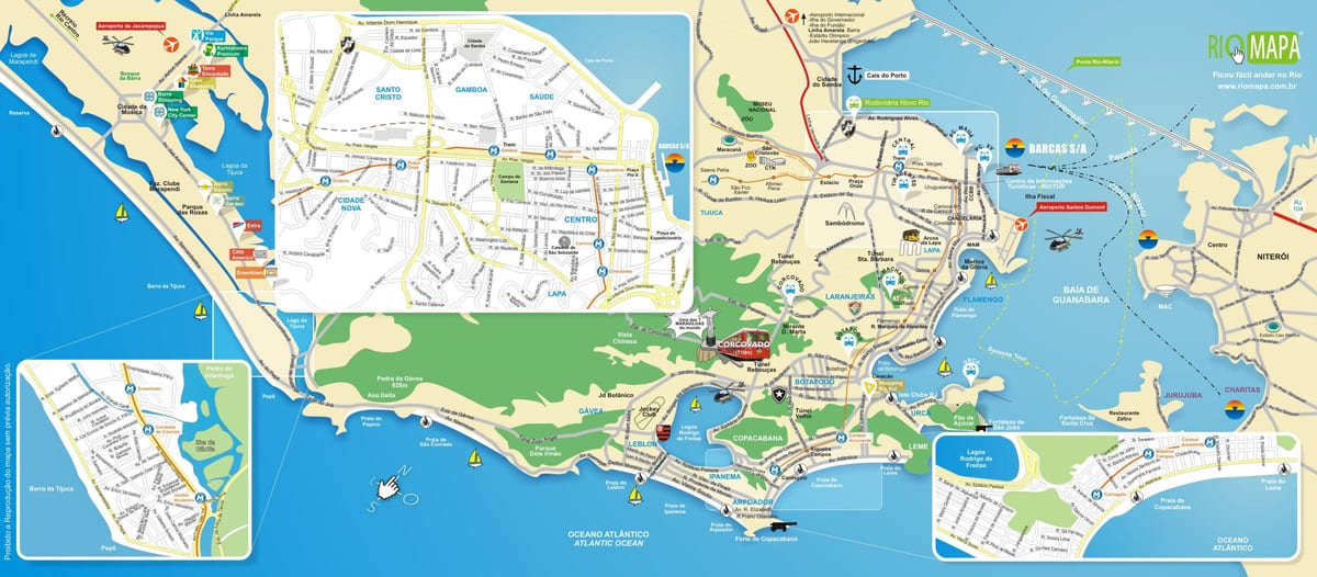 peta Rio de Janeiro tarikan